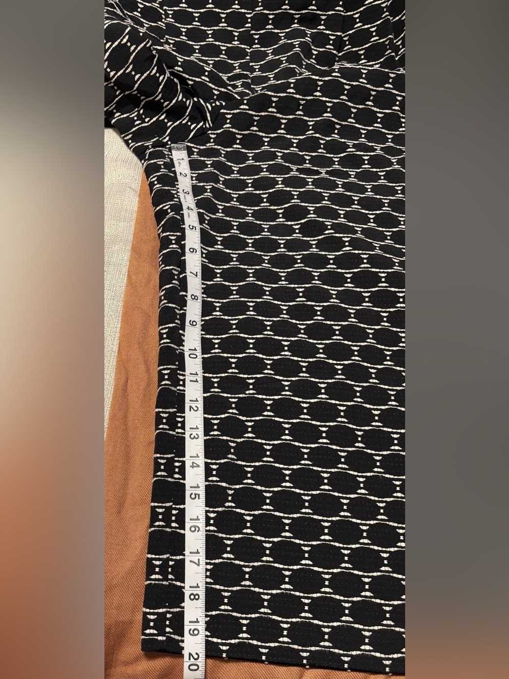 Eva Mendes Black and White Jumpsuit Patterned Women's Pants Size 12 - Picture 9 of 9